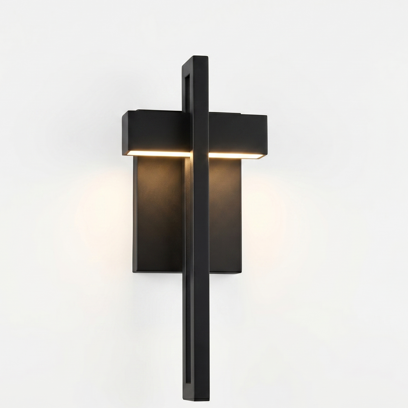 Luttrel Black Wall Sconce with Integrated LED