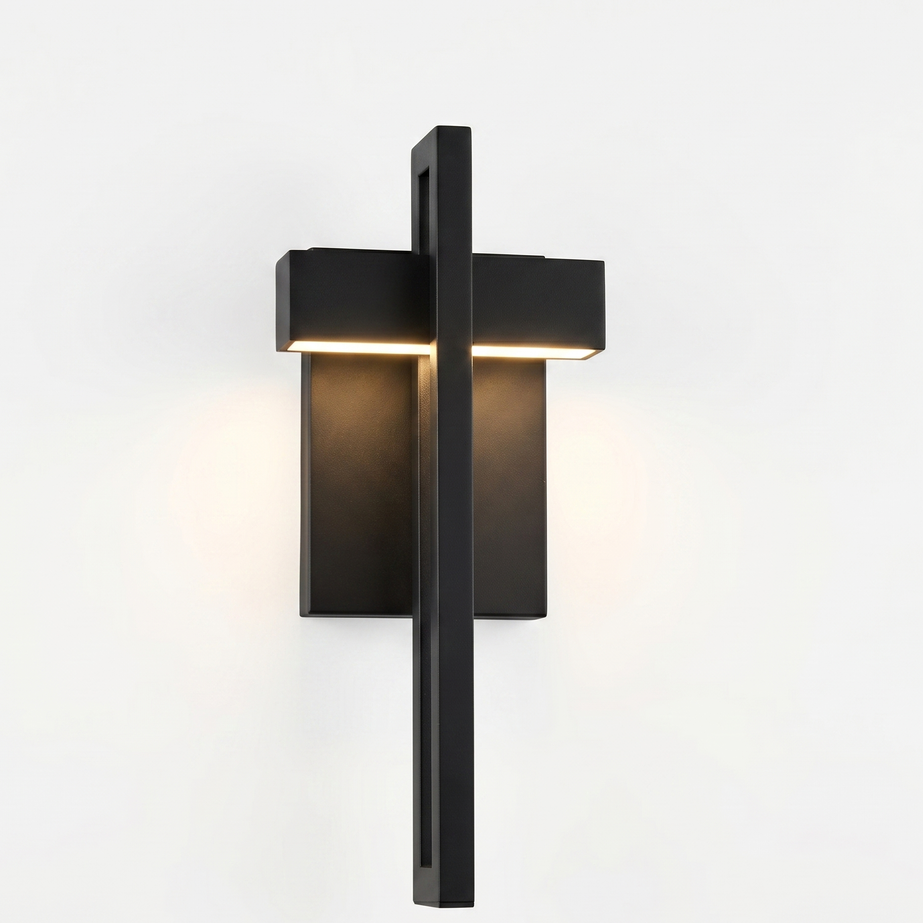 Luttrel Black Wall Sconce with Integrated LED