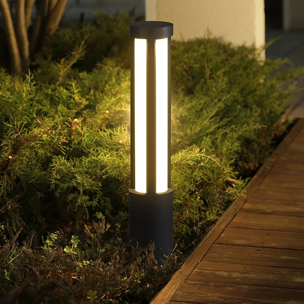 Bollard Light Modern LED Cylinder Pathway Outdoor Landscape Driveway