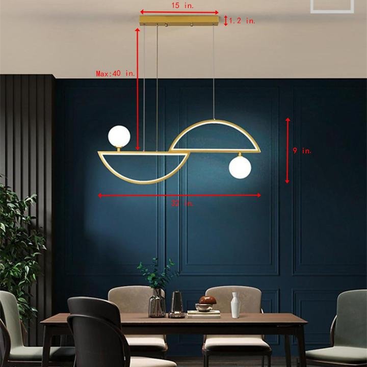 Twin Globe Glass LED Pendant
