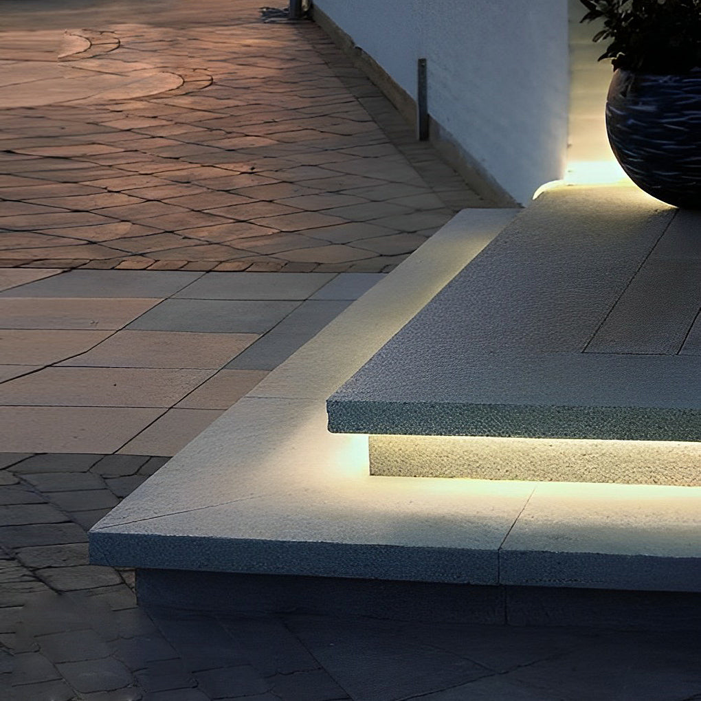 LED Strip Lights Outdoor Waterproof Stair Step Recessed Flexible Tape