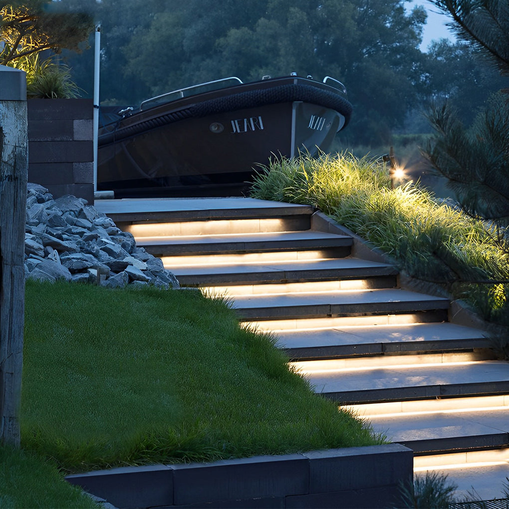 LED Strip Lights Outdoor Waterproof Stair Step Recessed Flexible Tape