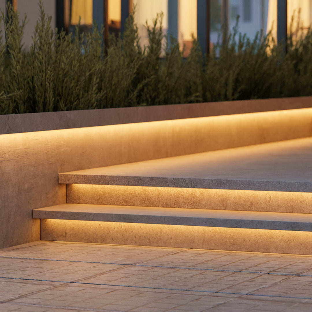 LED Strip Lights Outdoor Waterproof Stair Step Recessed Flexible Tape