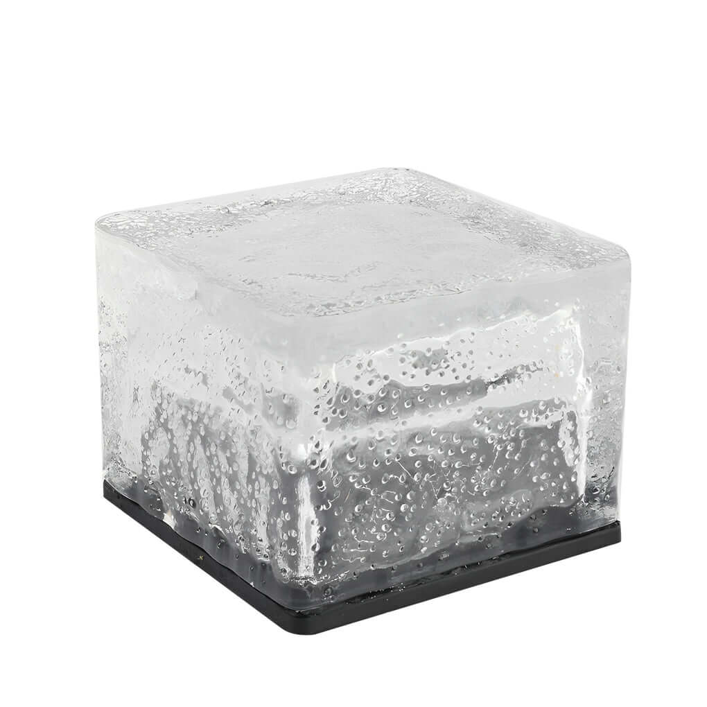 Solar Step Lights - Outdoor LED Ice Cube Deck - Pathway Garden Lamp
