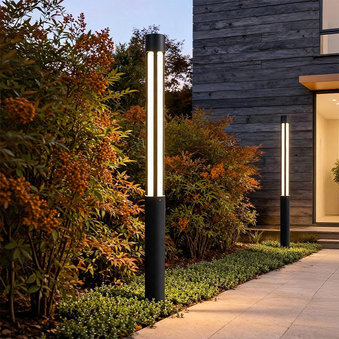 Bollard Light Modern LED Cylinder Pathway Outdoor Landscape Driveway