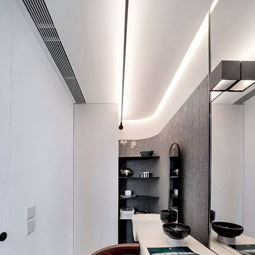 LED Bar Light Modern Rotatable Linear Strip Ultra-Thin Steel Ceiling