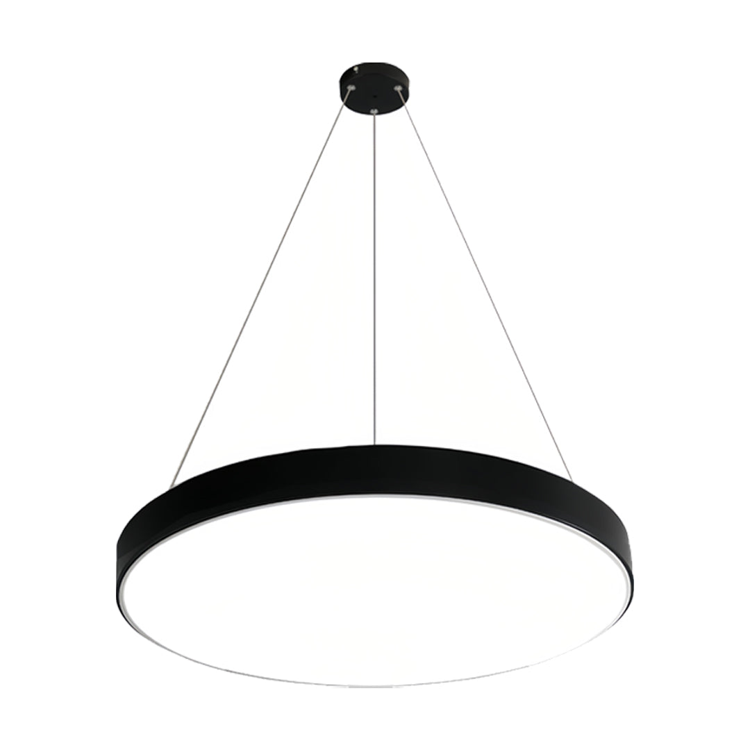 Pendant Light - Modern Minimalist Metal Ring - Office Kitchen Hanging Lamp