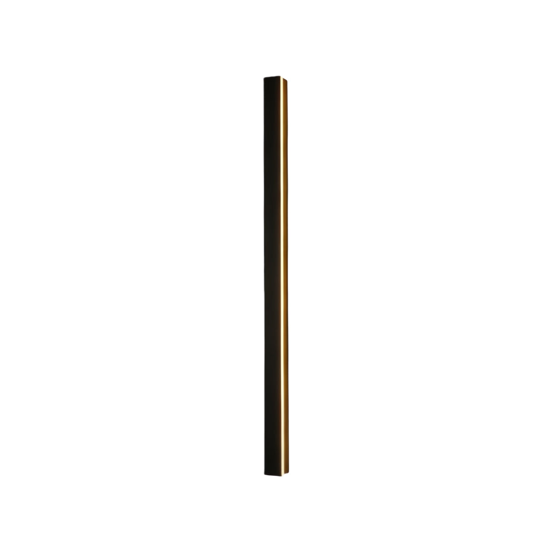 Outdoor Wall Sconce Modern Black Linear LED 40 inch Long Patio Light