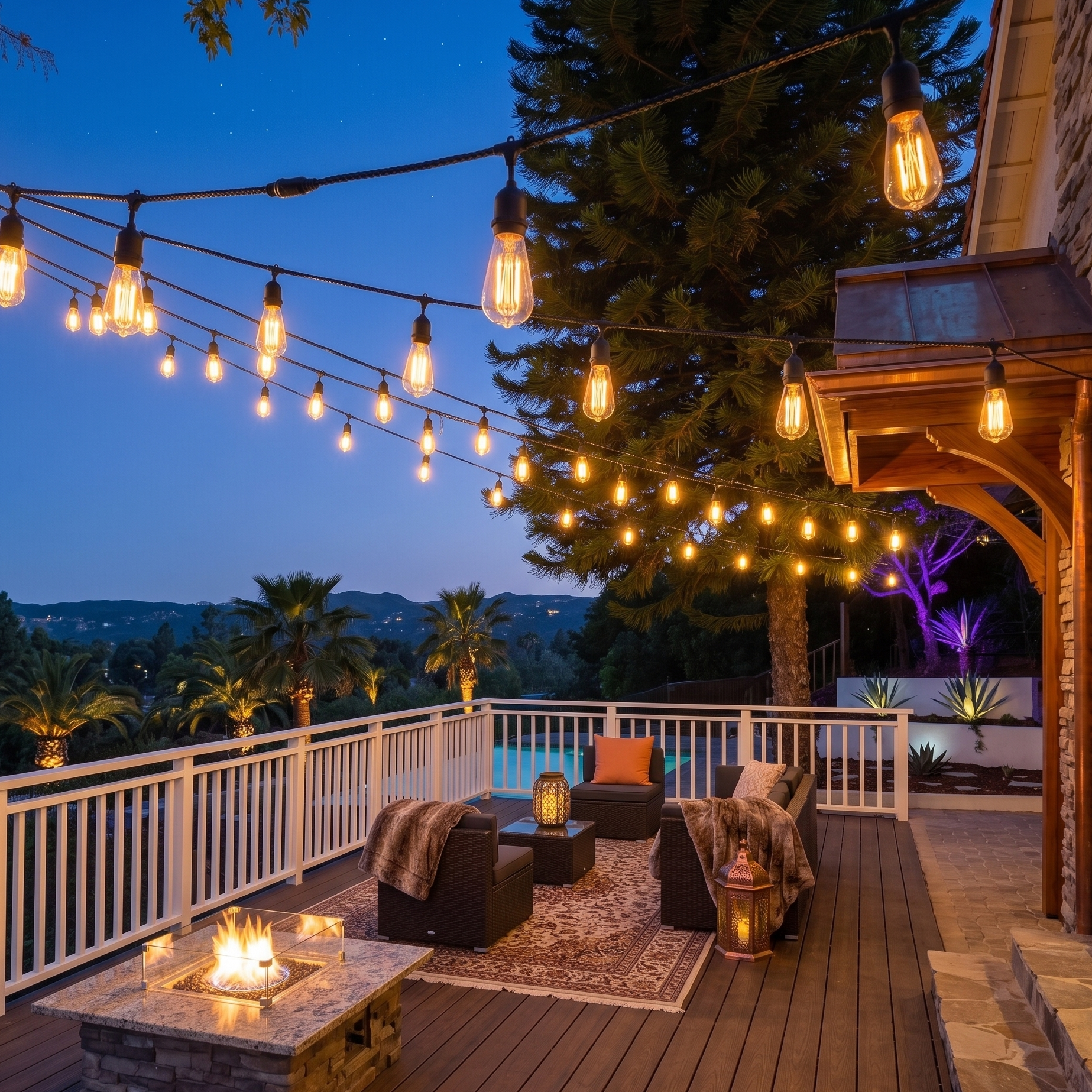 48 FT Outdoor Edison String Lights