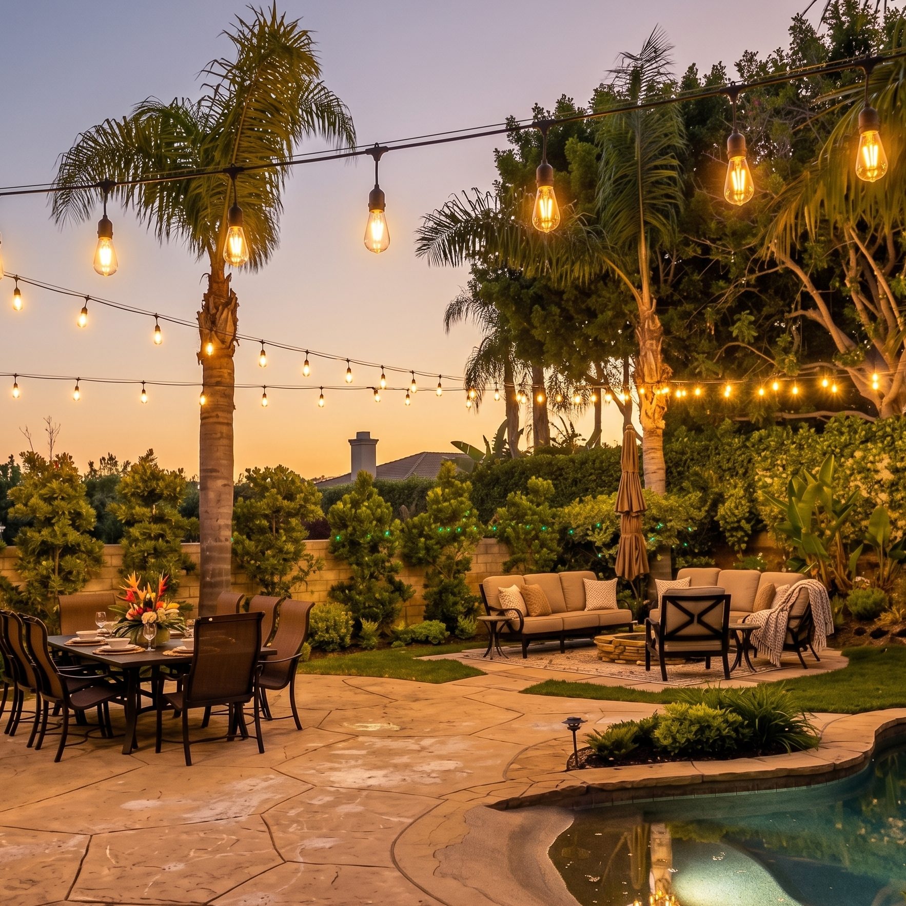 48 FT Outdoor Edison String Lights