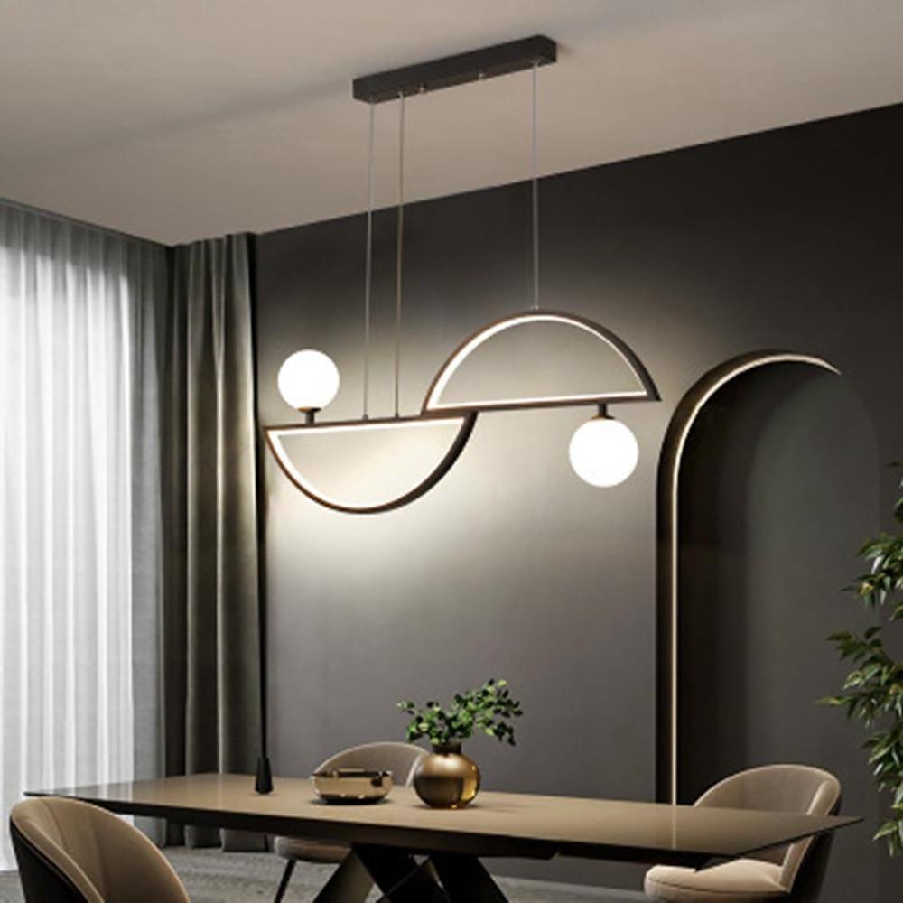 Twin Globe Glass LED Pendant