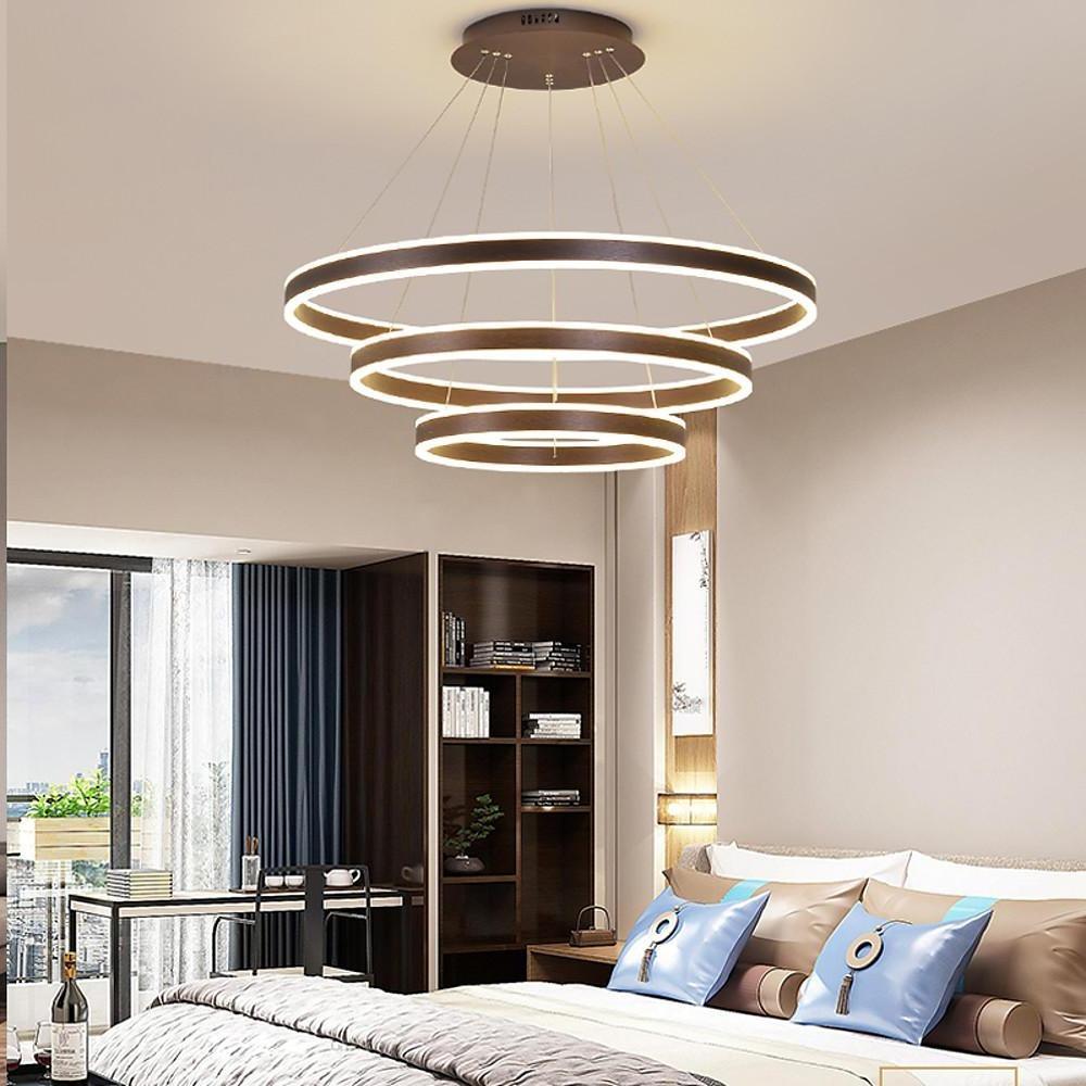 LED Chandelier Modern Interweaved Circles Pendant Dining Room Ceiling