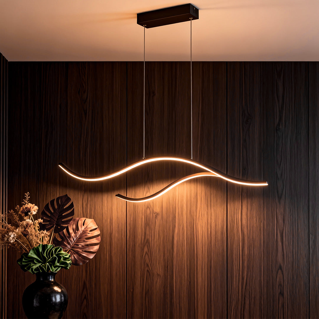 Wave LED Linear Chandelier