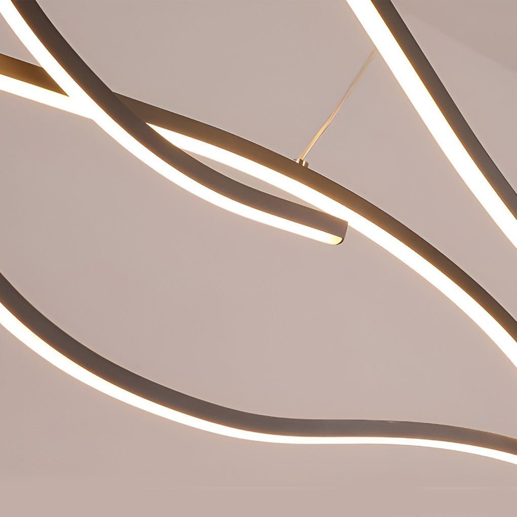 Wave LED Linear Chandelier